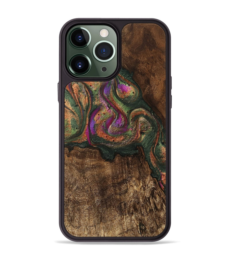 iPhone 13 Pro Max Wood Phone Case - Amaris (Green, 746333)