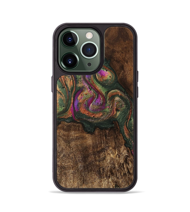 iPhone 13 Pro Wood Phone Case - Amaris (Green, 746333)