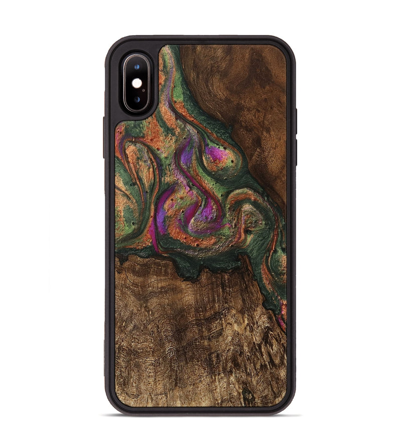 iPhone Xs Max Wood Phone Case - Amaris (Green, 746333)