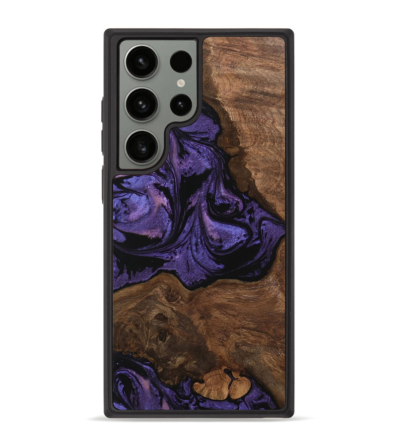 Galaxy S23 Ultra Wood Phone Case - Simone (Purple, 746335)