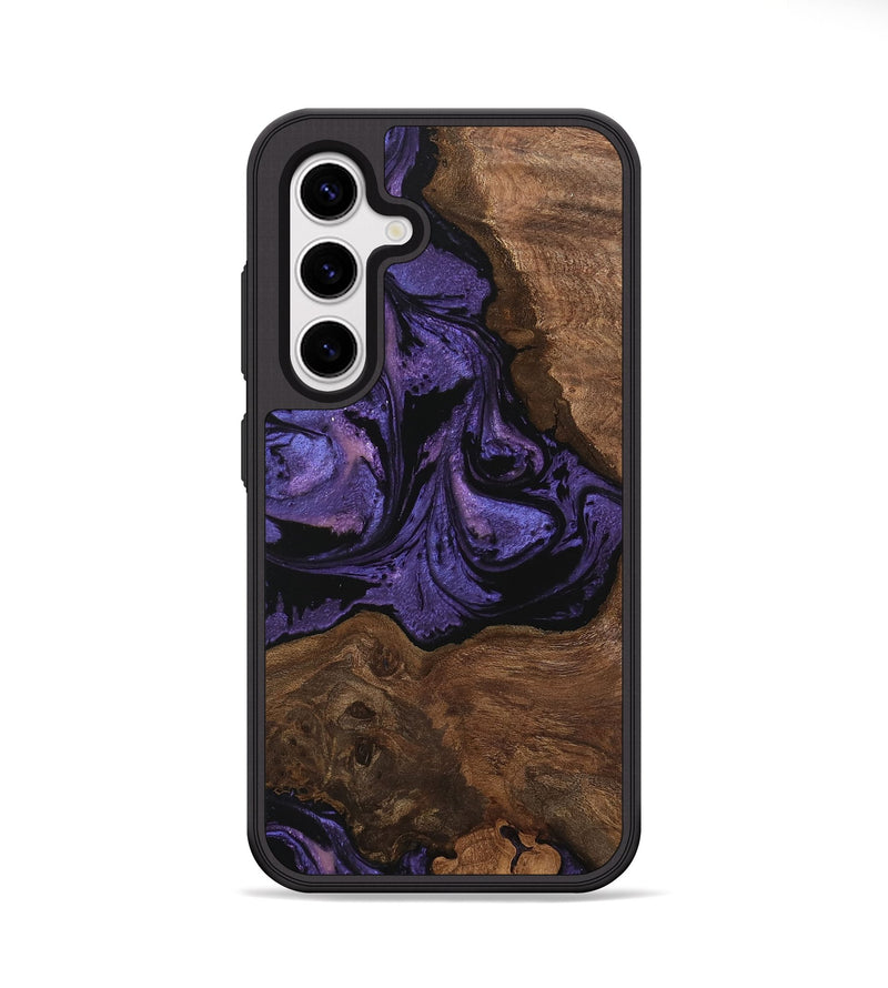 Galaxy S25 Wood Phone Case - Simone (Purple, 746335)