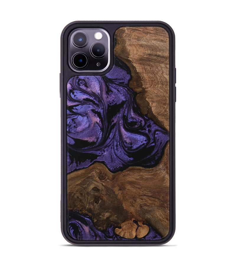 iPhone 11 Pro Max Wood Phone Case - Simone (Purple, 746335)