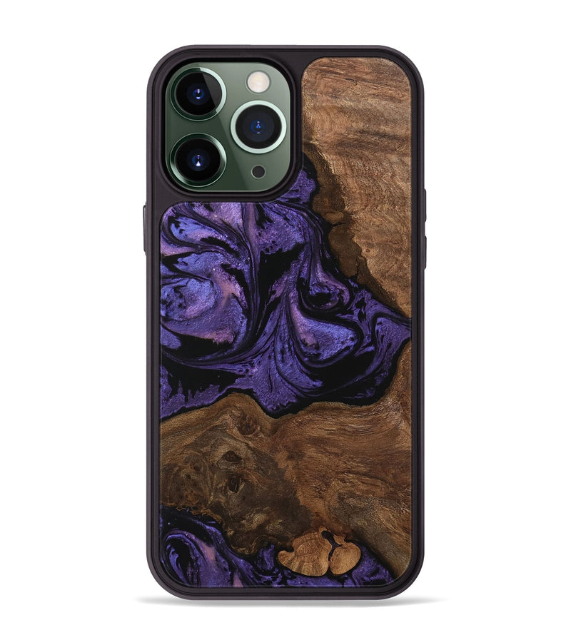 iPhone 13 Pro Max Wood Phone Case - Simone (Purple, 746335)