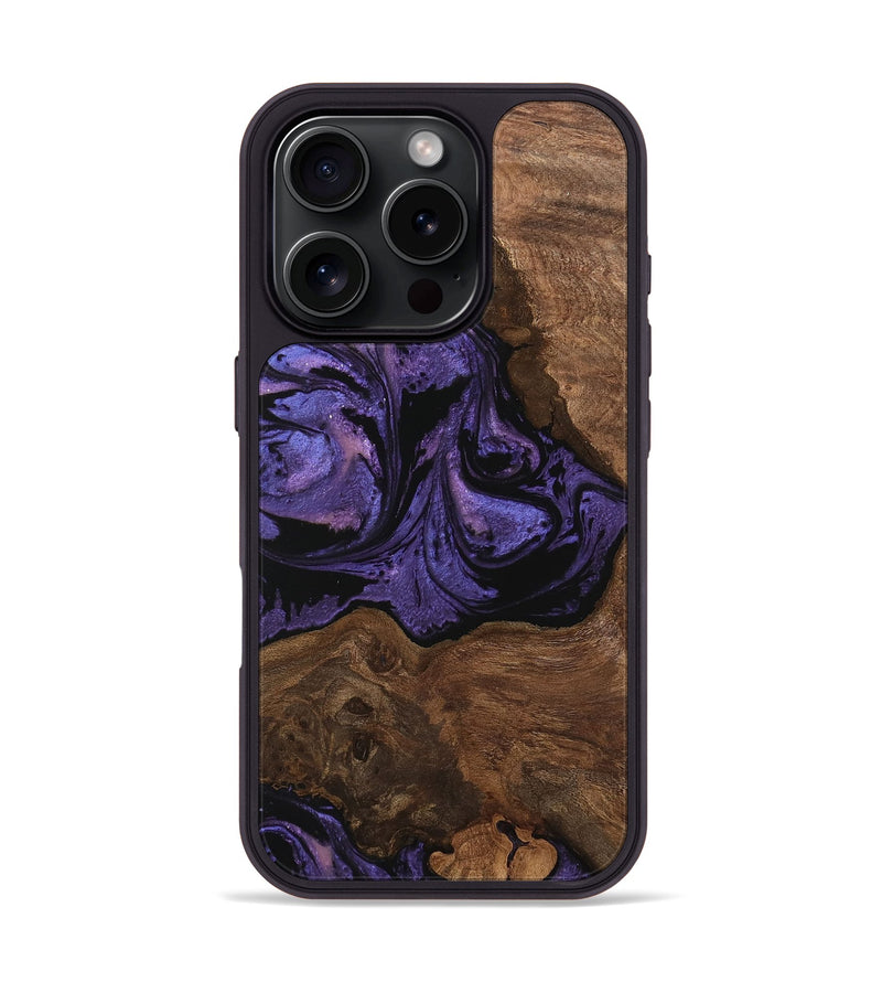 iPhone 16 Pro Wood Phone Case - Simone (Purple, 746335)