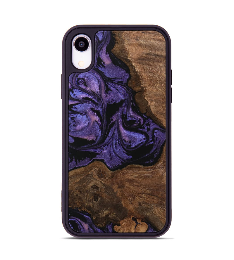 iPhone Xr Wood Phone Case - Simone (Purple, 746335)