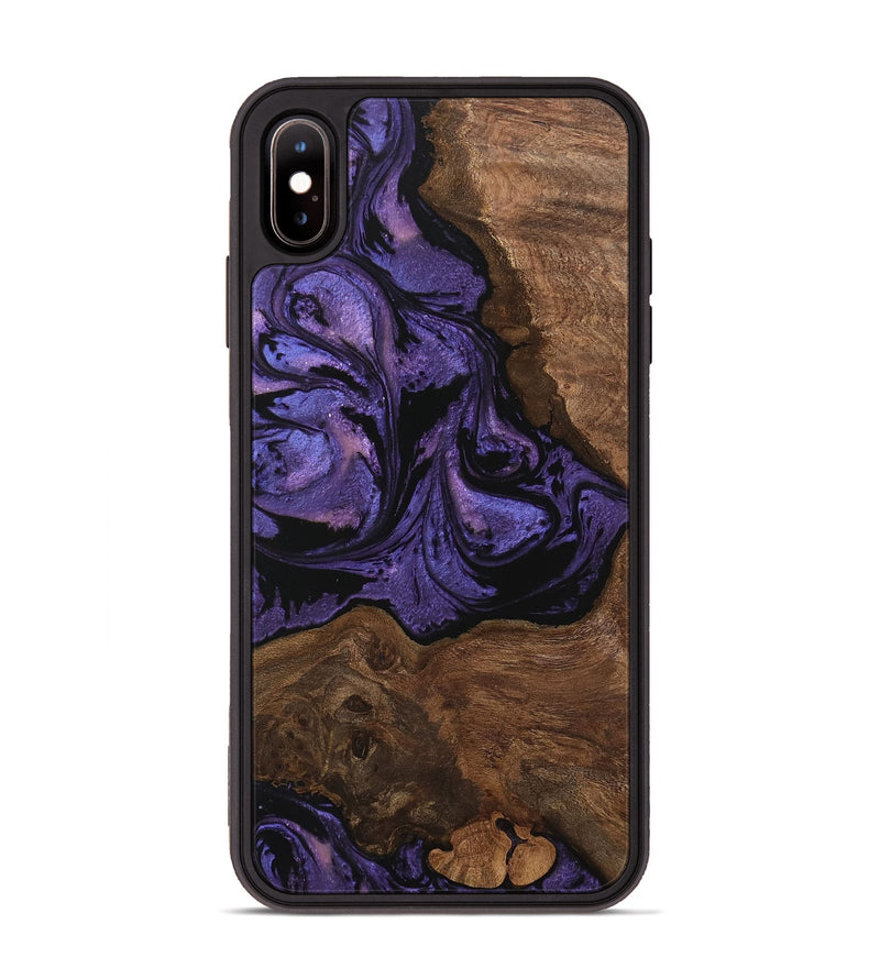 iPhone Xs Max Wood Phone Case - Simone (Purple, 746335)