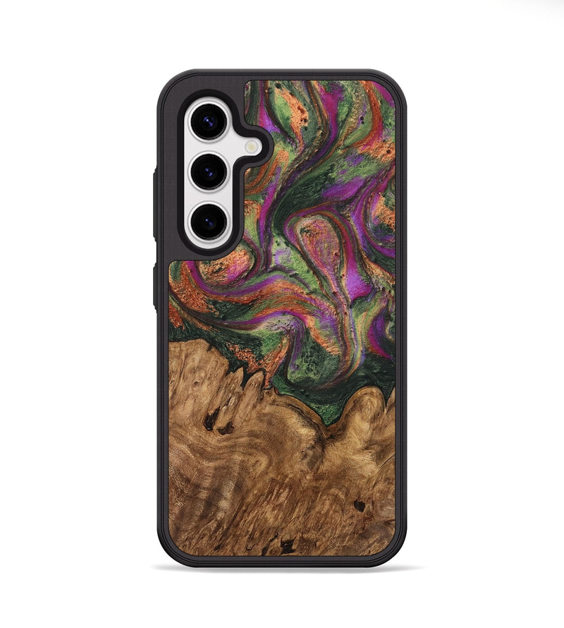 Galaxy S25 Wood Phone Case - Dortha (Green, 746337)