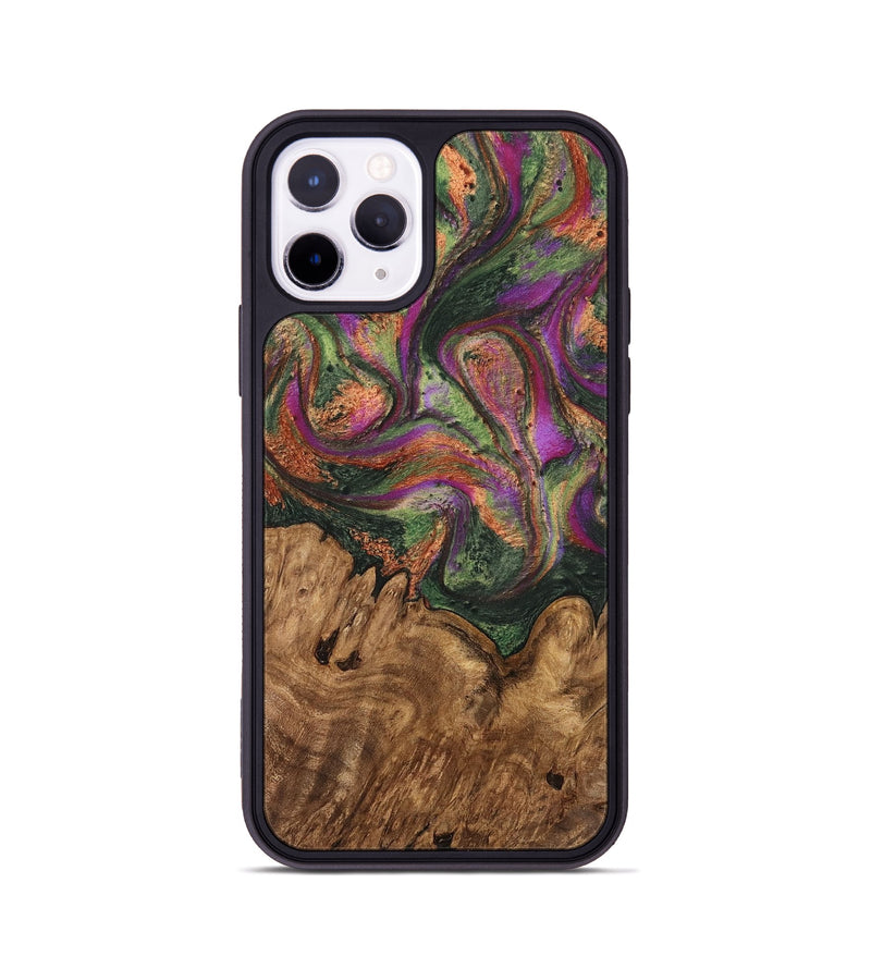 iPhone 11 Pro Wood Phone Case - Dortha (Green, 746337)