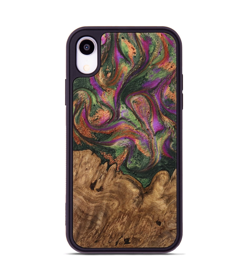 iPhone Xr Wood Phone Case - Dortha (Green, 746337)