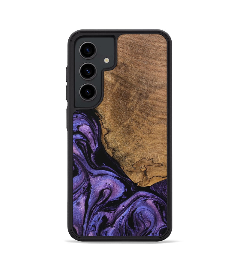 Galaxy S24 Wood Phone Case - Melany (Purple, 746338)