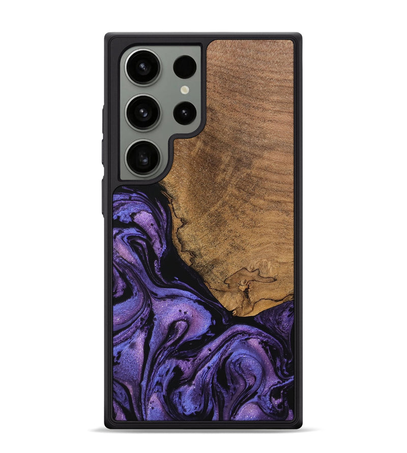 Galaxy S24 Ultra Wood Phone Case - Melany (Purple, 746338)