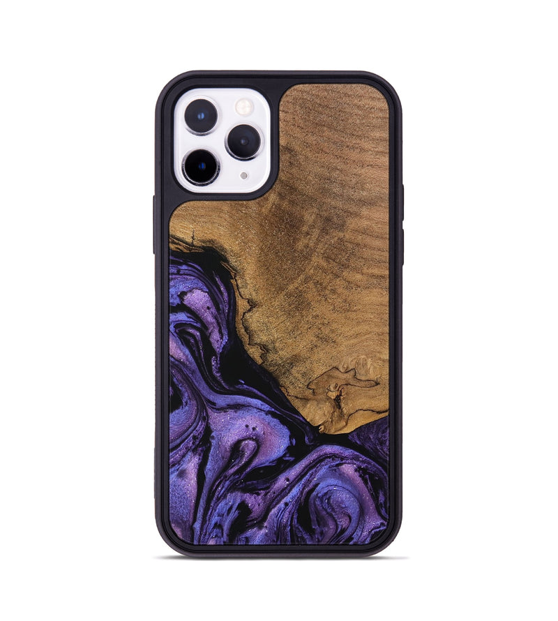 iPhone 11 Pro Wood Phone Case - Melany (Purple, 746338)