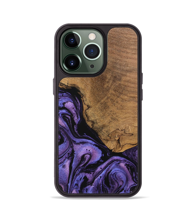 iPhone 13 Pro Wood Phone Case - Melany (Purple, 746338)