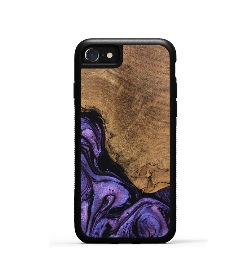 iPhone SE Wood Phone Case - Melany (Purple, 746338)