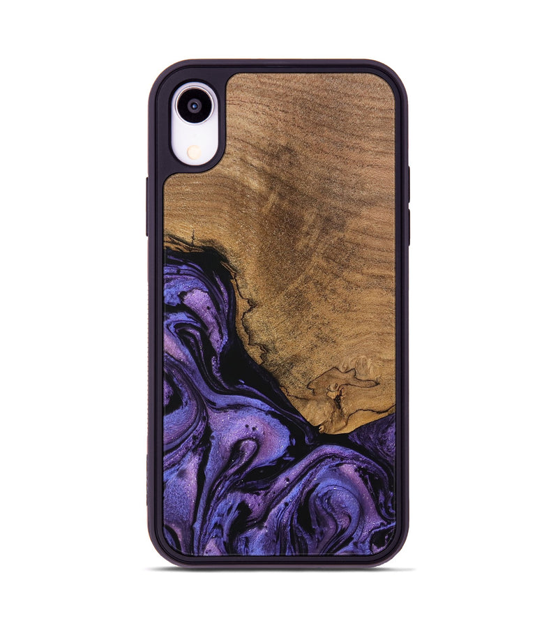 iPhone Xr Wood Phone Case - Melany (Purple, 746338)