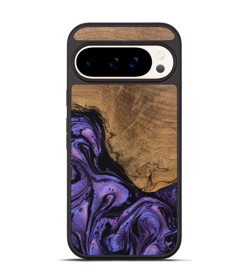 Pixel 9 Wood Phone Case - Melany (Purple, 746338)