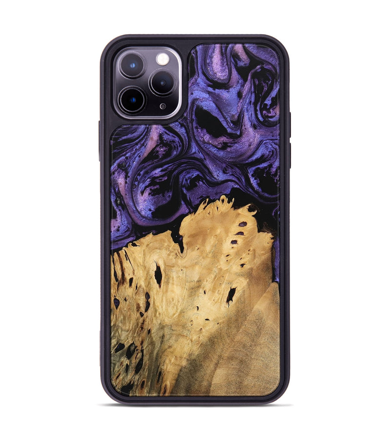 iPhone 11 Pro Max Wood Phone Case - Benson (Purple, 746342)