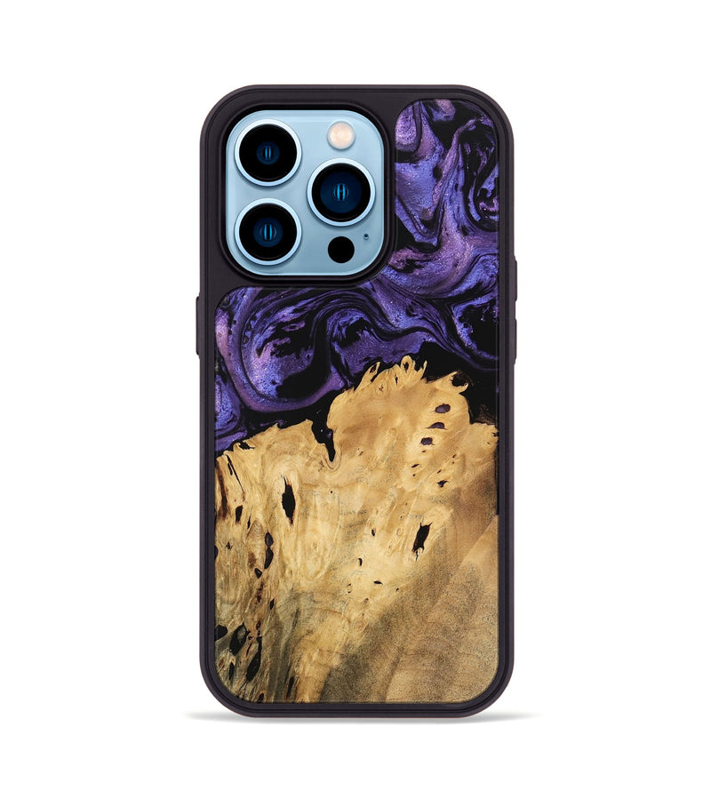 iPhone 14 Pro Wood Phone Case - Benson (Purple, 746342)