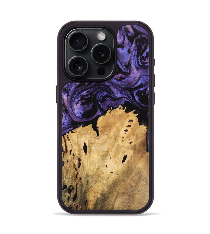 iPhone 15 Pro Wood Phone Case - Benson (Purple, 746342)