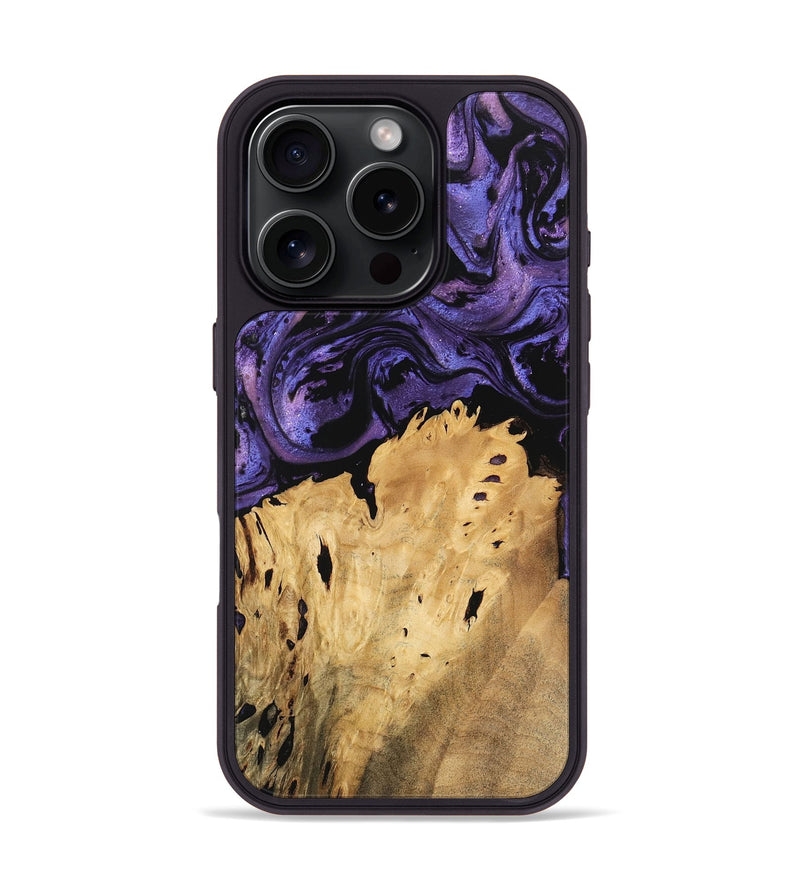 iPhone 16 Pro Wood Phone Case - Benson (Purple, 746342)