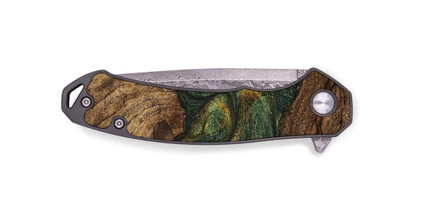 EDC Wood Pocket Knife - Shanae (Green, 746345)