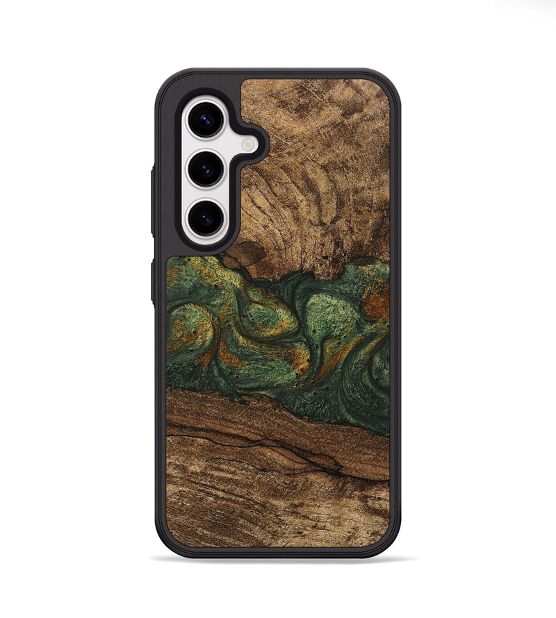 Galaxy S25 Wood Phone Case - Shanae (Green, 746345)