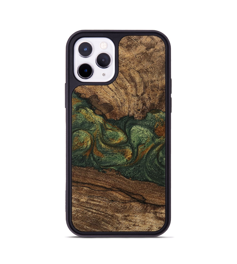 iPhone 11 Pro Wood Phone Case - Shanae (Green, 746345)