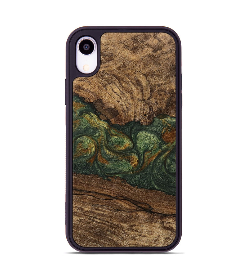 iPhone Xr Wood Phone Case - Shanae (Green, 746345)