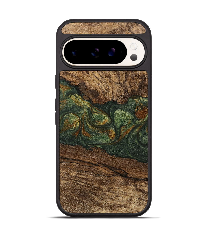 Pixel 9 Pro Wood Phone Case - Shanae (Green, 746345)