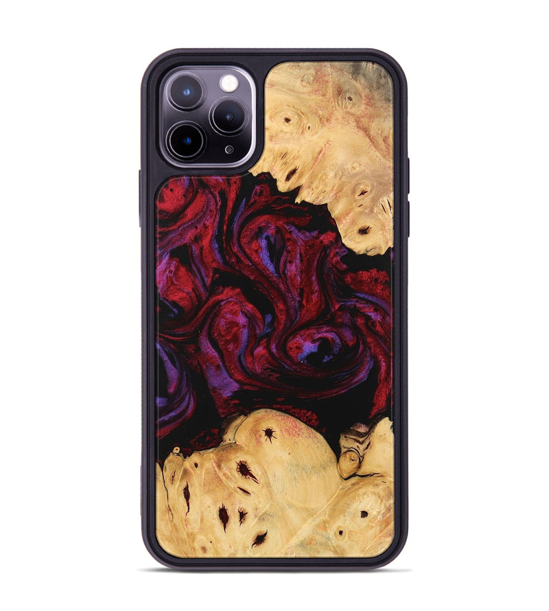 iPhone 11 Pro Max Wood Phone Case - Clem (Red, 746346)