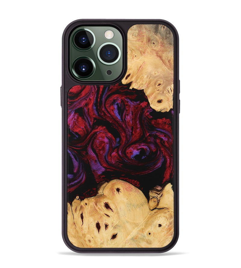 iPhone 13 Pro Max Wood Phone Case - Clem (Red, 746346)