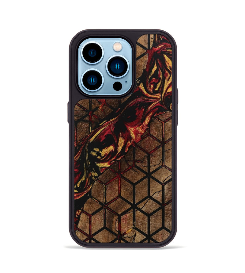 iPhone 14 Pro Wood Phone Case - Arleth (Pattern, 746347)