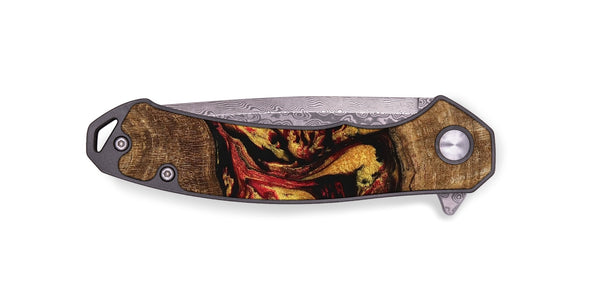 EDC Wood Pocket Knife - Dirk (Red, 746348)