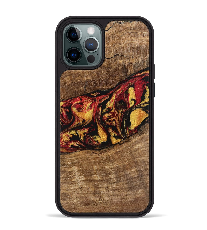 iPhone 12 Pro Max Wood Phone Case - Dirk (Red, 746348)