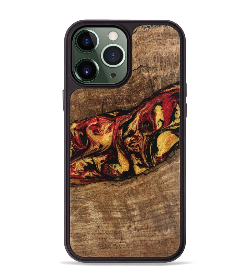 iPhone 13 Pro Max Wood Phone Case - Dirk (Red, 746348)