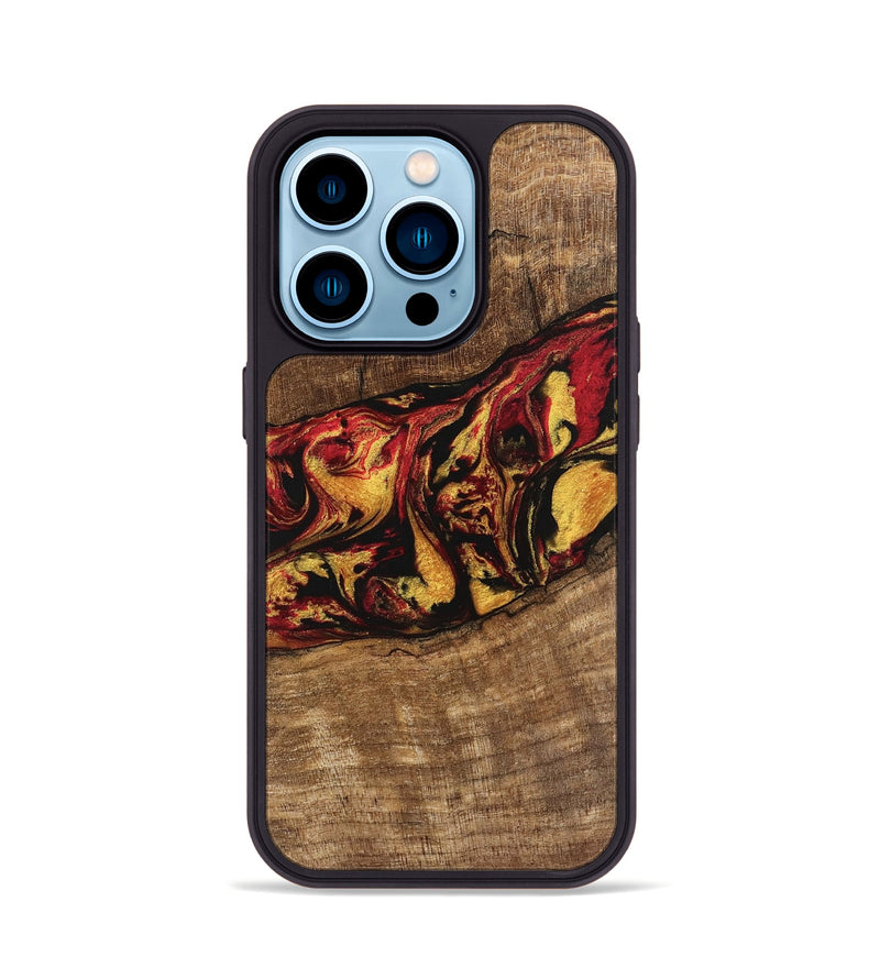 iPhone 14 Pro Wood Phone Case - Dirk (Red, 746348)