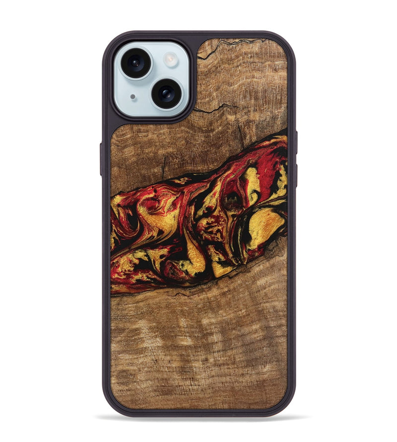 iPhone 15 Plus Wood Phone Case - Dirk (Red, 746348)