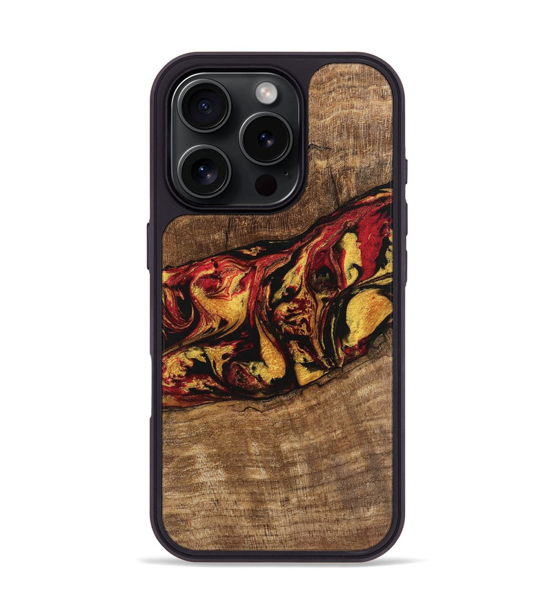 iPhone 16 Pro Wood Phone Case - Dirk (Red, 746348)