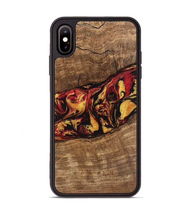 iPhone Xs Max Wood Phone Case - Dirk (Red, 746348)