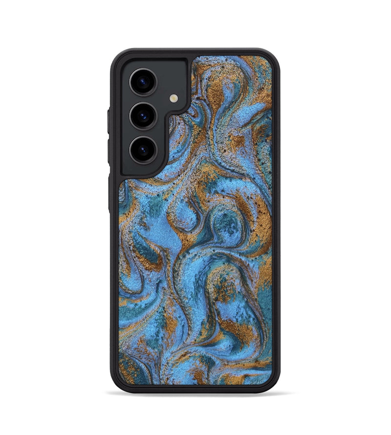 Galaxy S24 ResinArt Phone Case - Azrael (Teal & Gold, 746351)