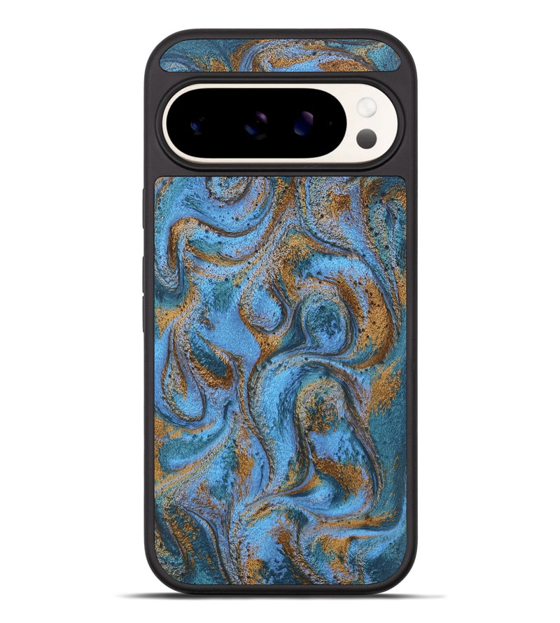 Pixel 9 Pro XL ResinArt Phone Case - Azrael (Teal & Gold, 746351)