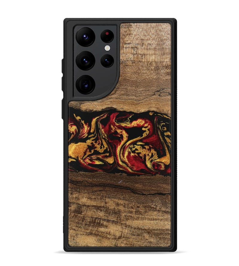 Galaxy S22 Ultra Wood Phone Case - Keenan (Red, 746352)