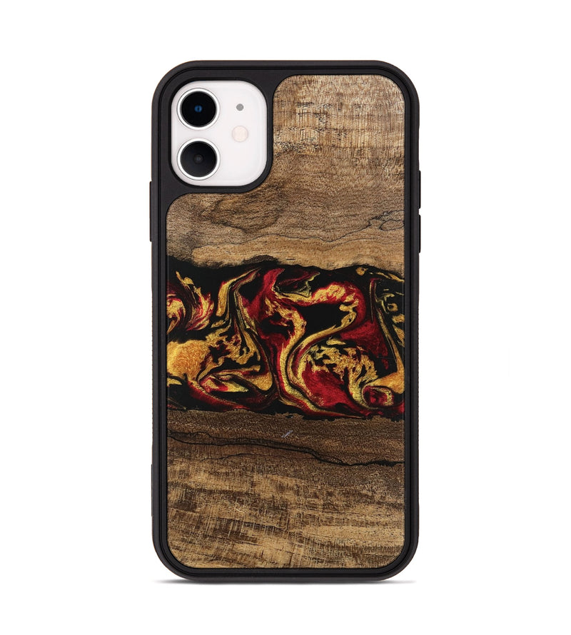 iPhone 11 Wood Phone Case - Keenan (Red, 746352)