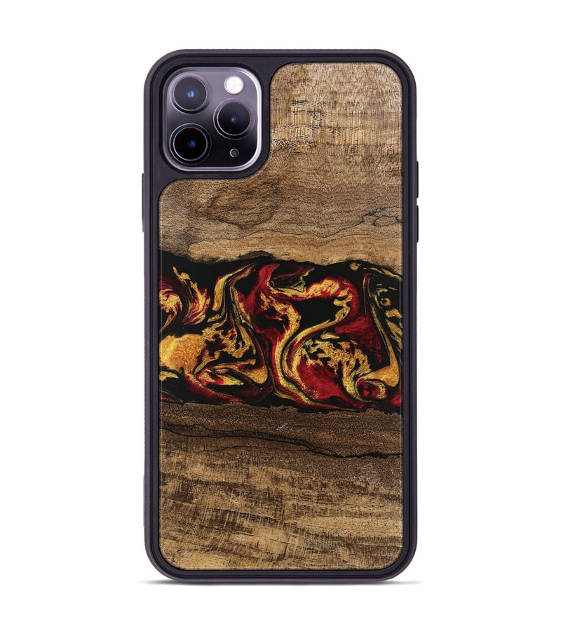 iPhone 11 Pro Max Wood Phone Case - Keenan (Red, 746352)