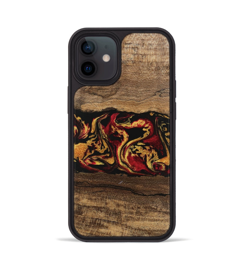 iPhone 12 Wood Phone Case - Keenan (Red, 746352)