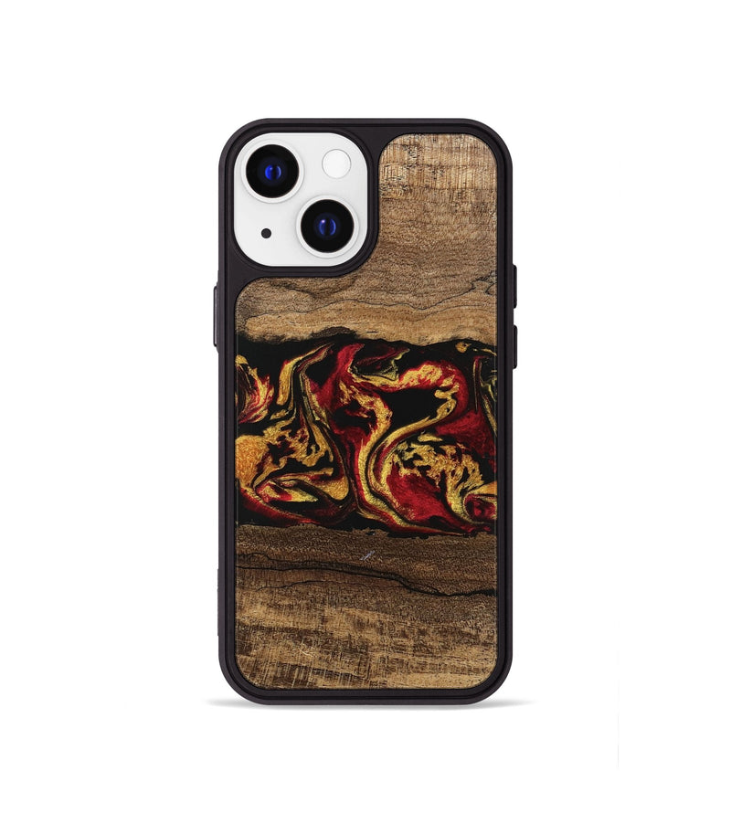 iPhone 13 mini Wood Phone Case - Keenan (Red, 746352)