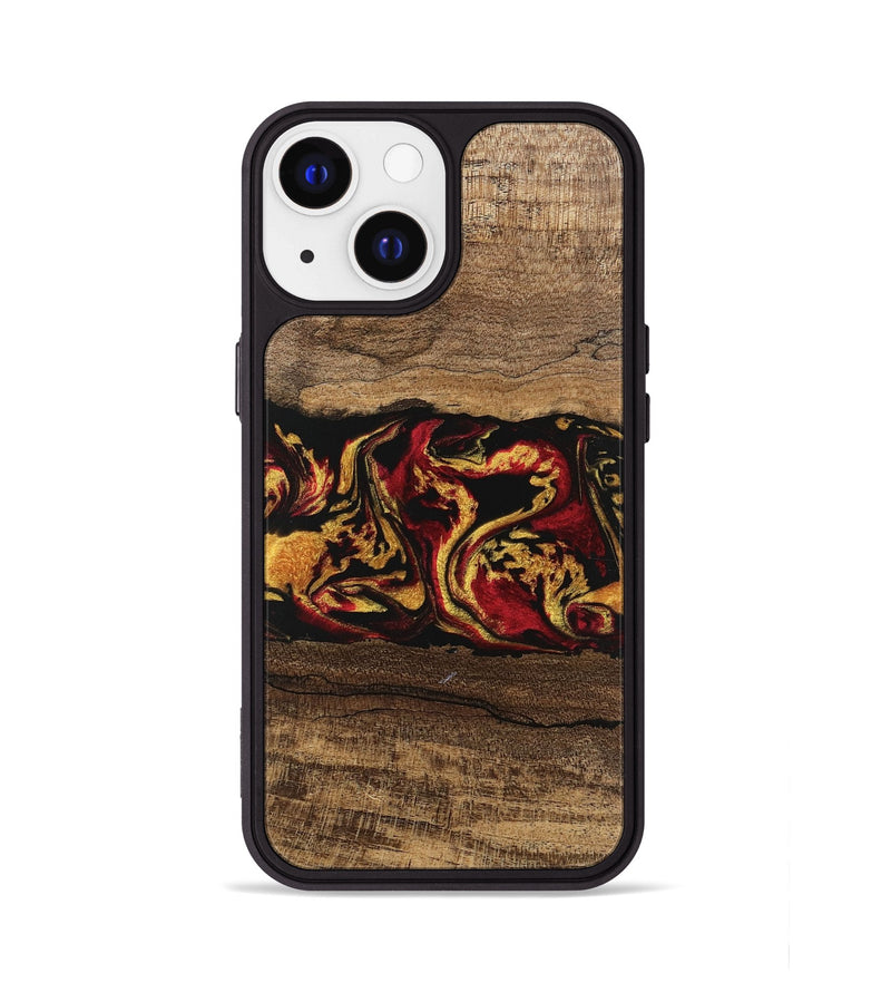 iPhone 13 Wood Phone Case - Keenan (Red, 746352)