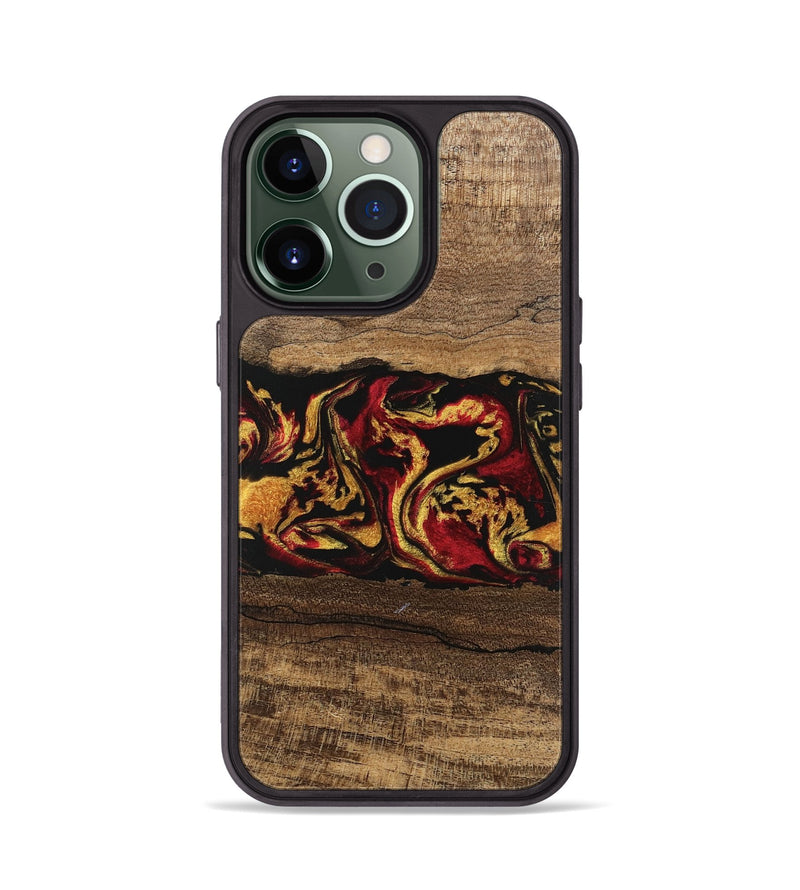 iPhone 13 Pro Wood Phone Case - Keenan (Red, 746352)