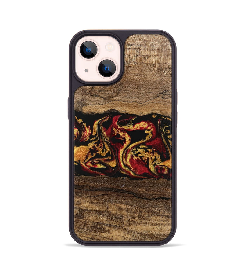 iPhone 14 Wood Phone Case - Keenan (Red, 746352)