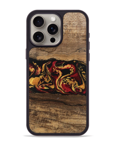 iPhone 15 Pro Max Wood Phone Case - Keenan (Red, 746352)